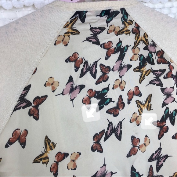 Ted Baker Mandey Butterfly Print Draped Cardigan - Picture 7 of 8